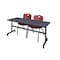 Kobe Rectangle FlipTop Table, 72" W, 29" H, Laminate Top, Gray MKFT7230GY47BY - alternate 1